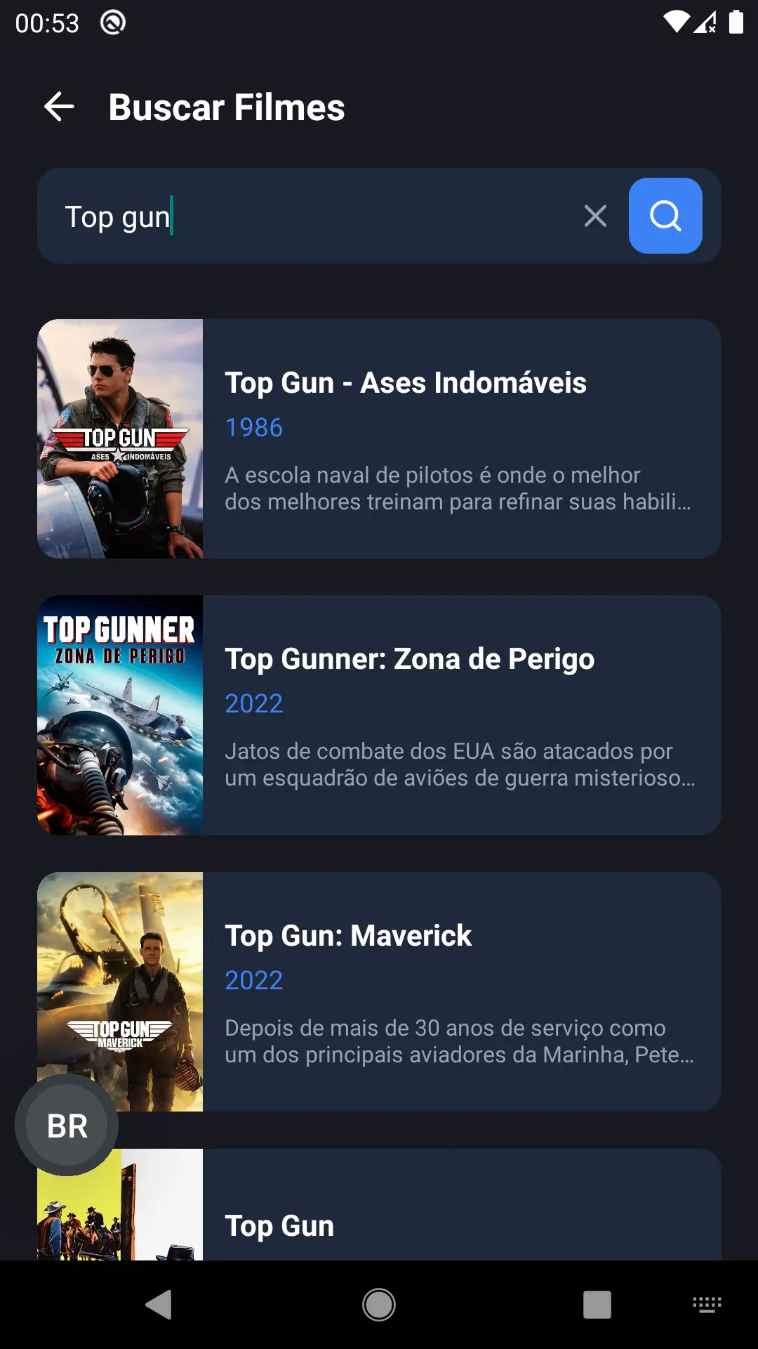 Tela de Busca